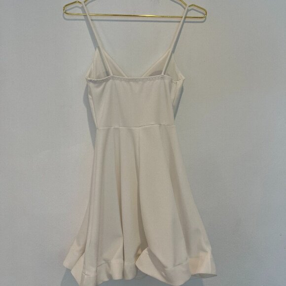 Papaya White Mini Flare Dress Size small - Picture 6 of 7